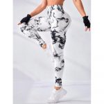 Colanți sport damă push-up talie înaltă Alb – FITINT 156 2025 13