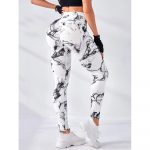 Colanți sport damă push-up talie înaltă Alb – FITINT 156 2025 15