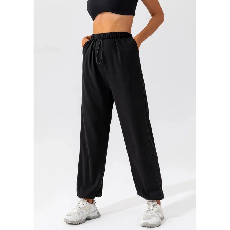 Pantalon trening dama FITINT Kelsey cu buzunare Negru 2025 2