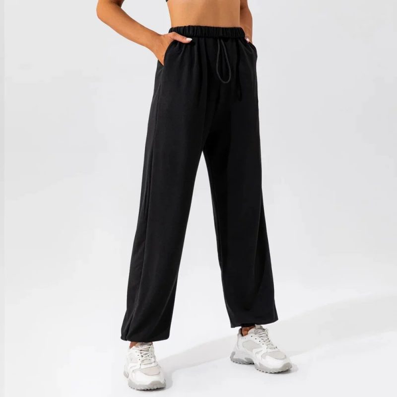 Pantalon trening dama FITINT Kelsey cu buzunare Negru 2025 3