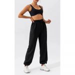 Pantalon trening dama FITINT Kelsey cu buzunare Negru 2025 12