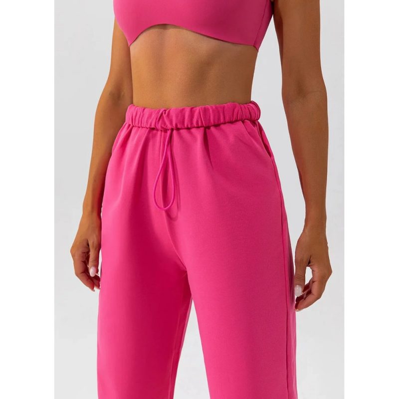 Pantalon trening dama FITINT Kelsey cu buzunare Roz 2025 2