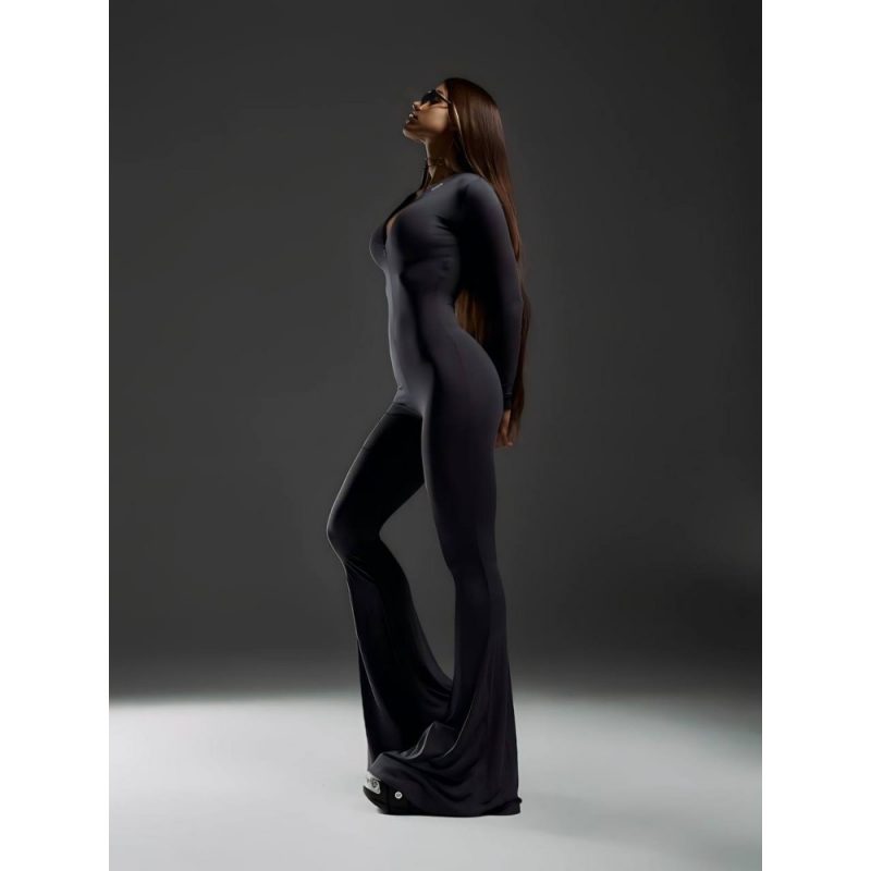 Salopetă fitness damă Negru – FITINT 296 2025 7