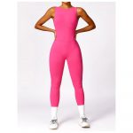 Salopetă fitness damă push-up Roz – FITINT 167 2025 12