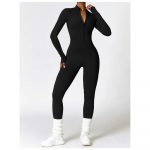 Salopetă fitness damă Negru – FITINT 163 2025 20