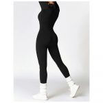 Salopetă fitness damă Negru – FITINT 163 2025 12