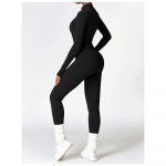 Salopetă fitness damă Negru – FITINT 163 2025 14