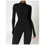 Salopetă fitness damă Negru – FITINT 163 2025 10