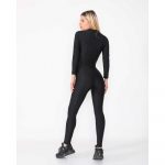 Salopeta lunga dama FITINT din lycra cu fermoar Negru 422 2025 7