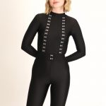 Salopeta lunga modelatoare FITINT Noelani din lycra Negru 2025 7