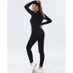 Salopetă fitness damă Negru – FITINT 116 2025 9