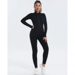 Salopetă fitness damă Negru – FITINT 116 2025 7