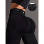 Colanți sport damă push-up talie înaltă Negru – FITINT 004 2025 8