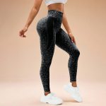 Colanți sport damă push-up talie înaltă Negru – FITINT 001 2025 8
