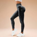 Colanți sport damă push-up talie înaltă Negru – FITINT 001 2025 16