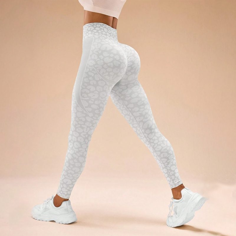Colanți sport damă push-up talie înaltă Gri – FITINT 002 2025 3