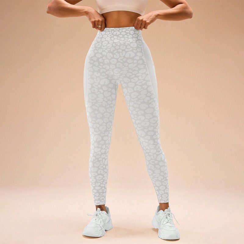 Colanți sport damă push-up talie înaltă Gri – FITINT 002 2025 1