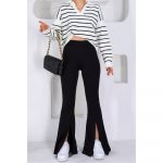 Pantaloni dama evazati cu crapatura in partea de jos 036 2025 20