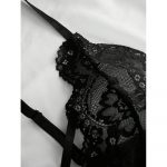 Body dama din dantela cu decolteu adanc FITINT Negru 367 2025 12