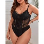 Body din dantela Marimi Mari FITINT Negru 371 2025 12