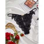 Chiloti dantela tanga dama FITINT Negru 138 2025 9