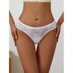 Chiloti tanga sexy din dantela FITINT Alb 243 2025 14