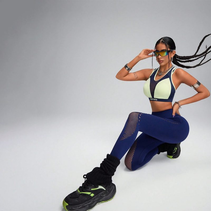 Colanți sport damă Albastru – FITINT 013 2025 6