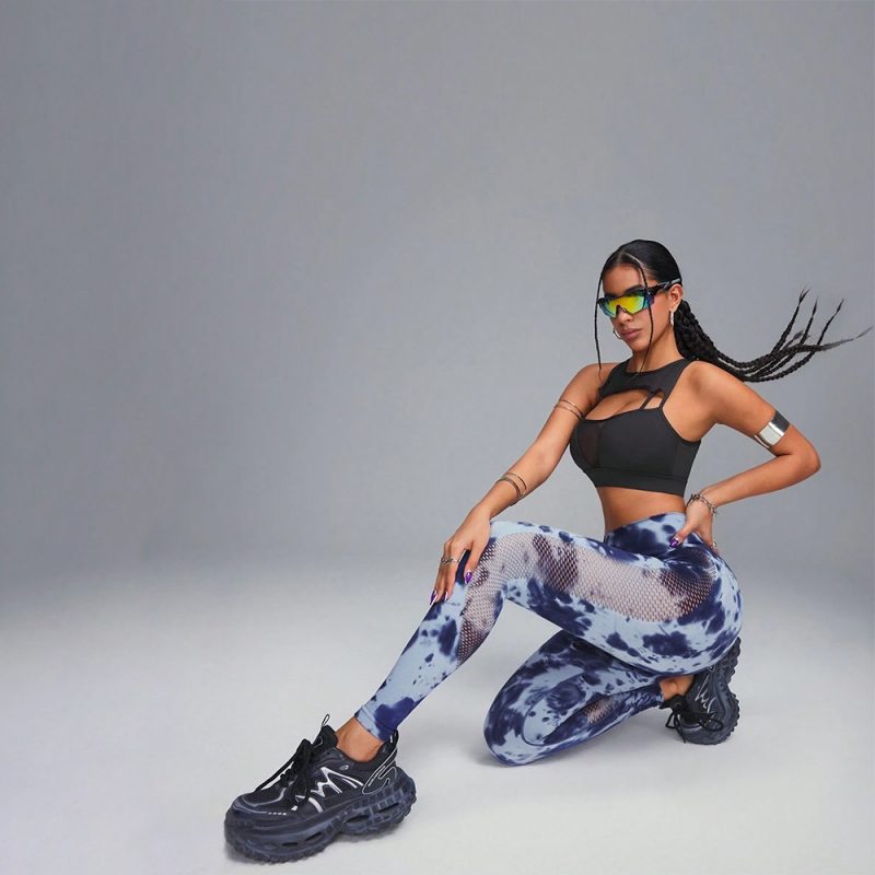 Colanți sport damă Albastru – FITINT 044 2025 2