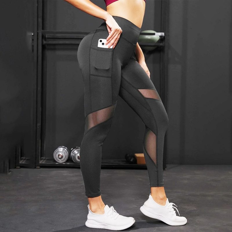 Colanți sport damă talie înaltă Negru – FITINT 251 2025 1