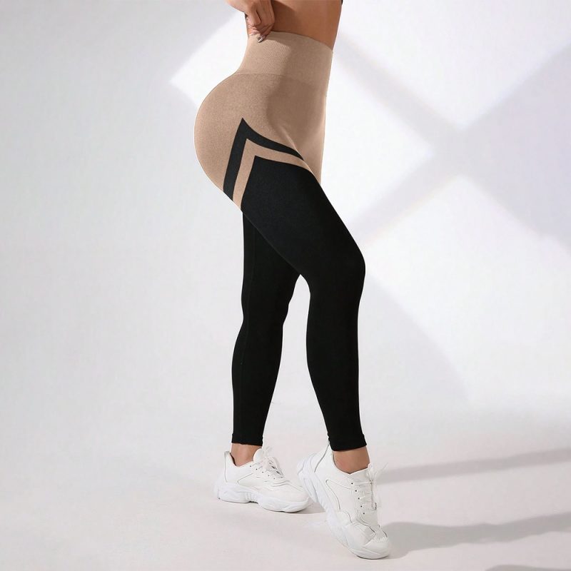 Colanți sport damă push-up talie înaltă Negru – FITINT 135 2025 5
