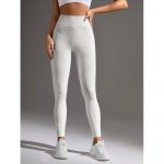 Colanți sport damă push-up talie înaltă Alb – FITINT 008 2025 16
