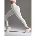 Colanți sport damă push-up talie înaltă Alb – FITINT 008 2025 10