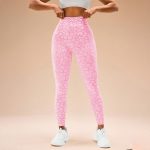Colanți sport damă push-up talie înaltă Roz – FITINT 209 2025 8