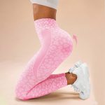 Colanți sport damă push-up talie înaltă Roz – FITINT 209 2025 20