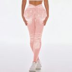 Colanți sport damă push-up talie înaltă Roz – FITINT 244 2025 14