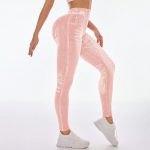 Colanți sport damă push-up talie înaltă Roz – FITINT 244 2025 20