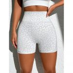 Colanți scurți sport damă talie înaltă Alb – FITINT 163 2025 11
