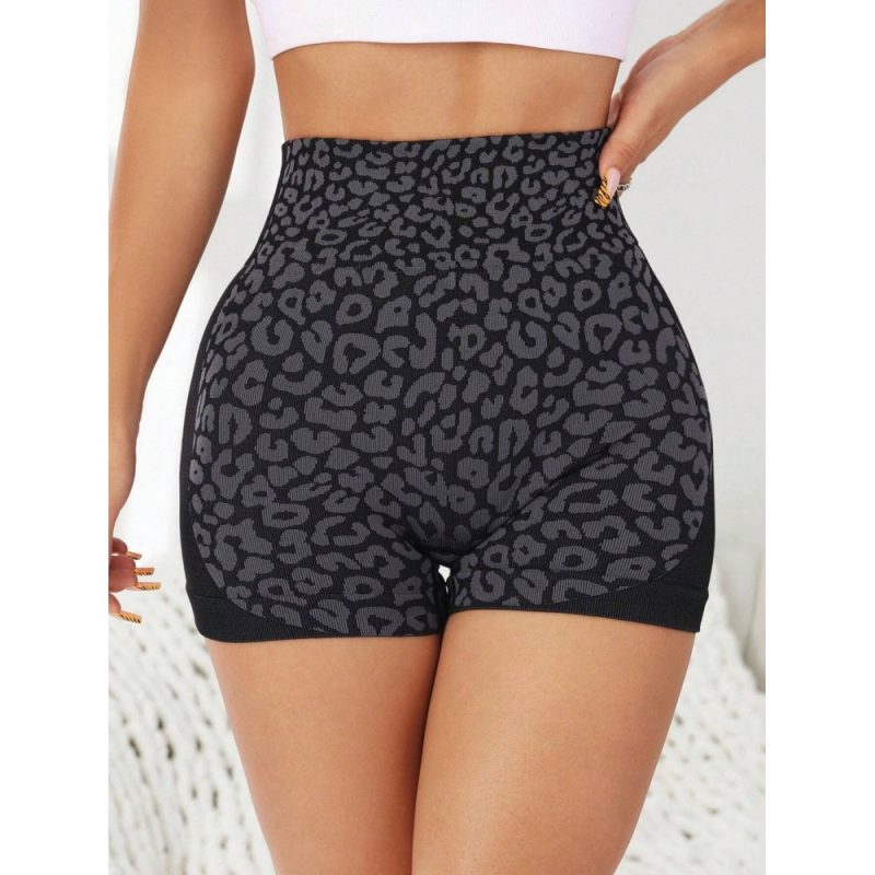 Colanți scurți sport damă talie înaltă Negru – FITINT 110 2025 2
