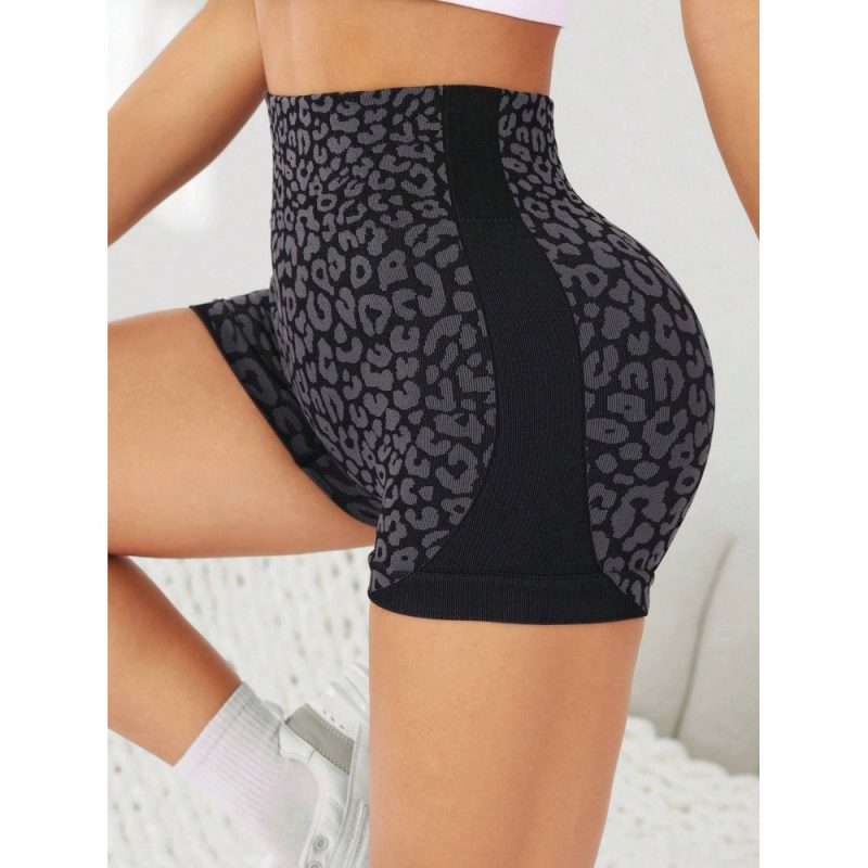 Colanți scurți sport damă talie înaltă Negru – FITINT 110 2025 3