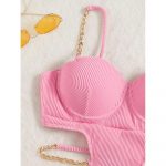 Costum de baie damă push-up întreg Roz – FITINT 064 2025 16