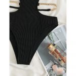Costum de baie damă push-up întreg Negru – FITINT 064 2025 11