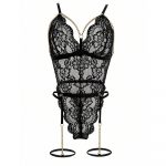 Lenjerie sexy cu lanturi aurii tip body FITINT Negru 365 2025 18