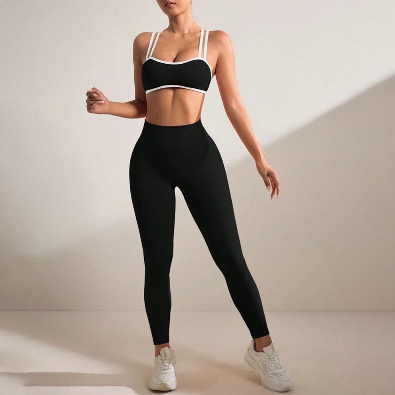 Compleu set sport damă push-up Negru – FITINT 023 2025 4
