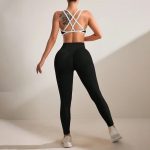 Compleu set sport damă push-up Negru – FITINT 023 2025 17