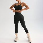 Compleu set sport damă push-up Negru – FITINT 315 2025 23