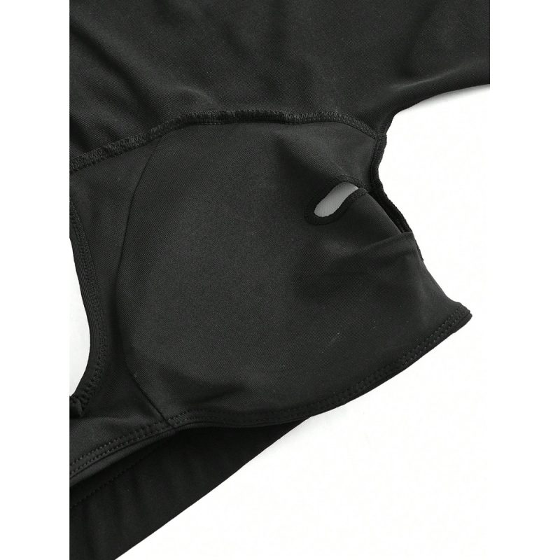Bustieră sport damă material elastic Negru – FITINT 178 2025 3