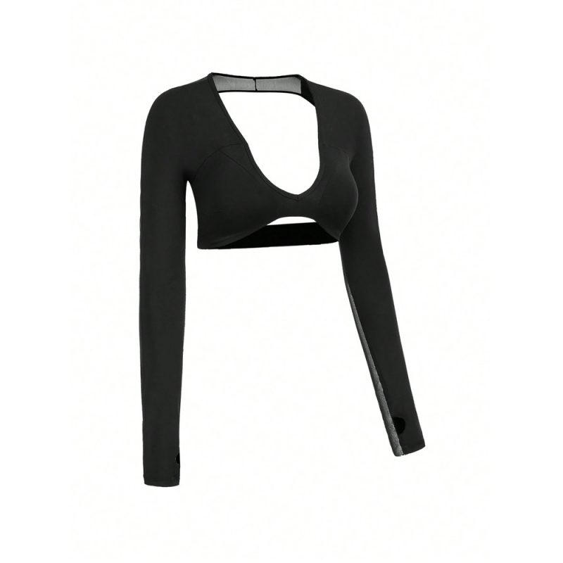 Bustieră sport damă material elastic Negru – FITINT 178 2025 6