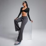 Bustieră sport damă material elastic Negru – FITINT 178 2025 17