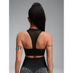 Bustieră sport damă push-up Negru – FITINT 182 2025 12