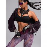 Bustieră sport damă push-up Negru – FITINT 182 2025 8